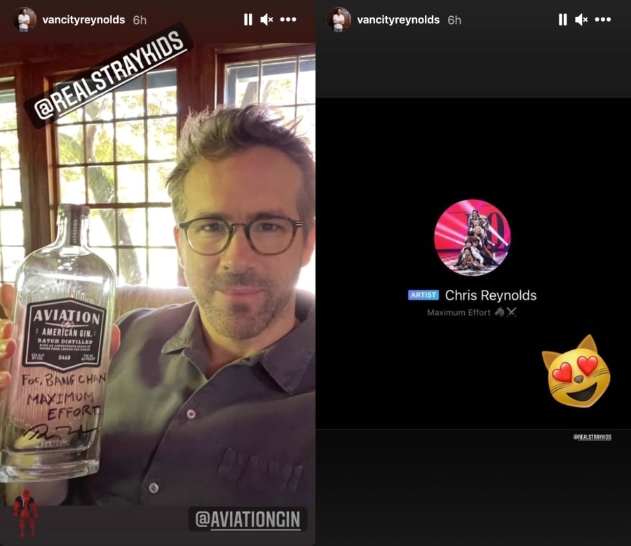 Saling Ngefans, Bang Chan 'Stray Kids' Dapat Sebotol Gin Dari Ryan Reynold