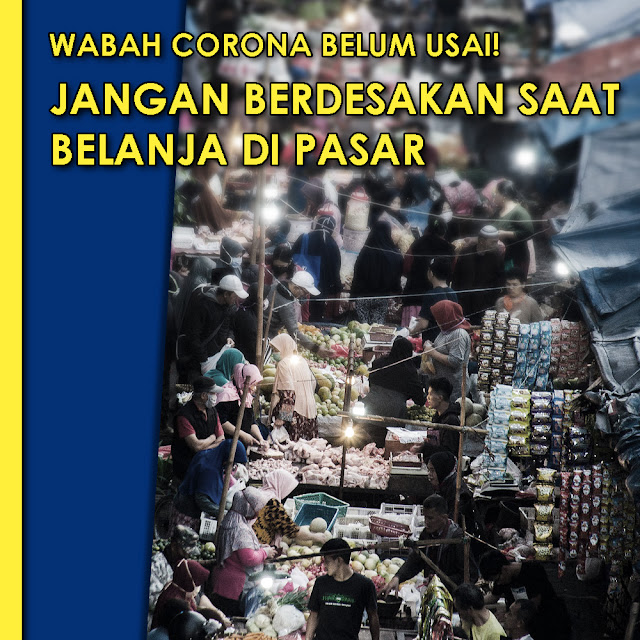 Jangan Berdesakan Saat Belanja di Pasar