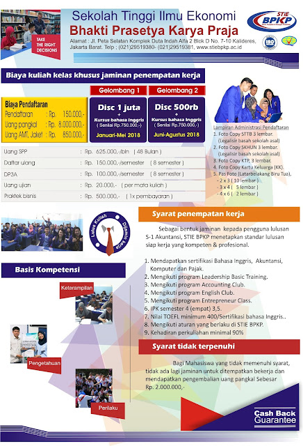 Kelas perkuliahan S-1 Akuntansi dengan penempatan kerja