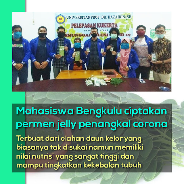 Mahasiswa di Bengkulu Ciptakan Permen Jelly Penangkal Corona