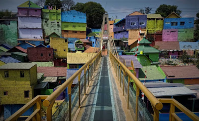 Terbentuknya Tempat wisata kampung warna warni jodipan malang