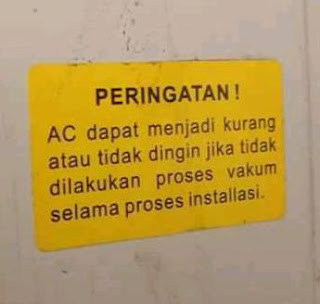 cara melakukan proses vakum untuk ac tipe freon r32 dan r410a