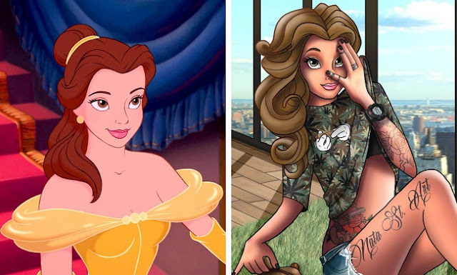 &#91;GATSUONE INFO&#93; Pict Ketika Princess Disney Berubah Jadi Bad Girl