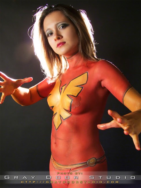 ( just share ) super hero body inside &#91; body painting &#93;