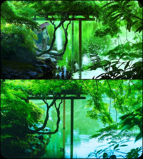 Karya Makoto Shinkai {anime vs reality}