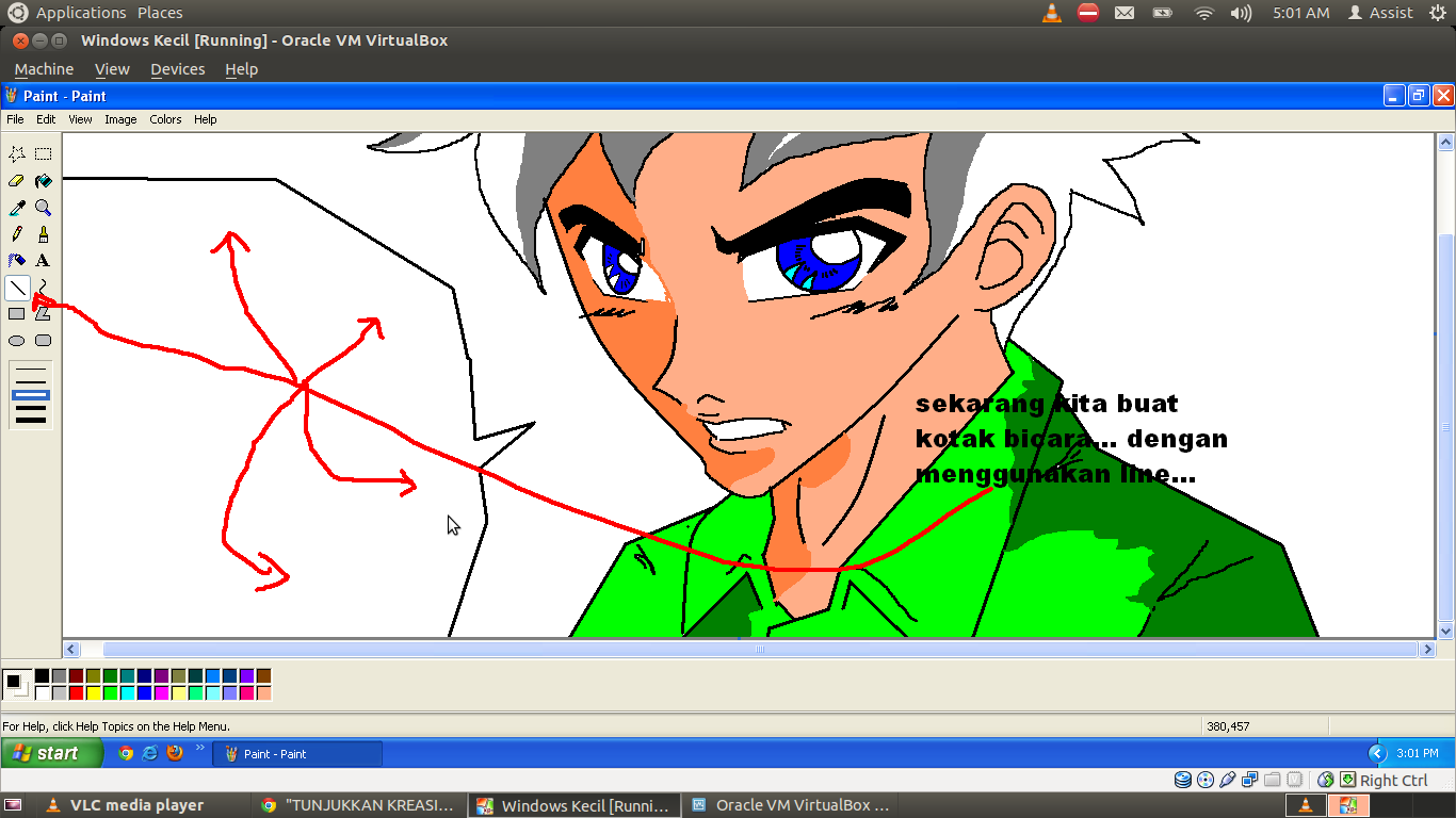 Ane Ajarin nih &quot;Membuat Karacter Sendiri &amp; Kata Mutiara&quot; by ms.Paint 