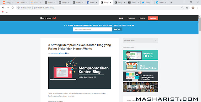 Panduanim.com, Web Lengkap untuk Blogger Pemula