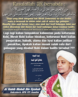 Mencintai Habib Dijamin Masuk Sorga, Walau Pendosa Sekalipun