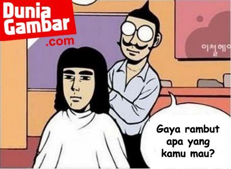 Komik Lucu Potongan Rambut yang Gokil!