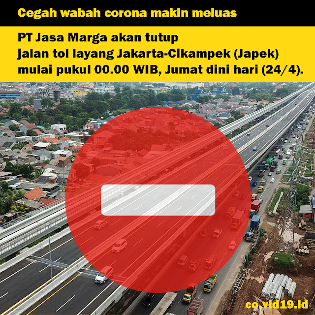 PT Jasa Marga Tutup Jalan Tol Layang Jakarta-Cikampek