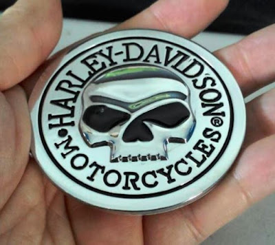 Emblem Metal 3D Harley Skull