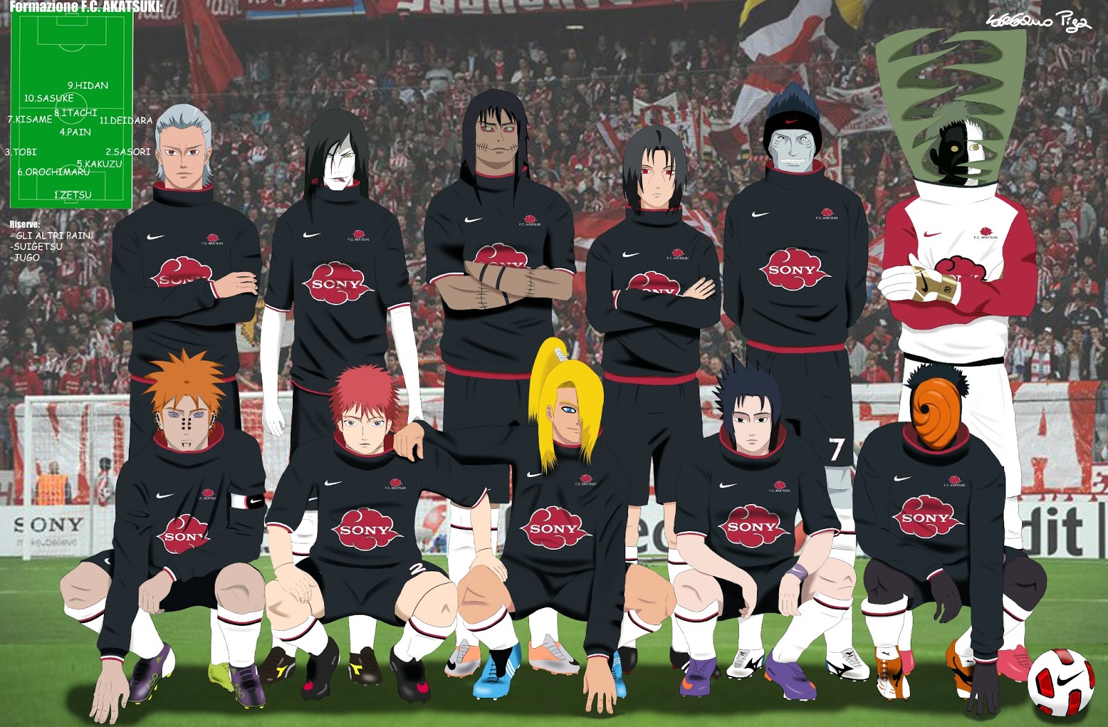 Karakter Anime Naruto Jika Main Sepak Bola