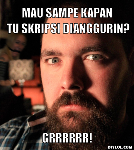 SKRIPSI GAK KELAR-KELAR? INI PENYEBABNYA.