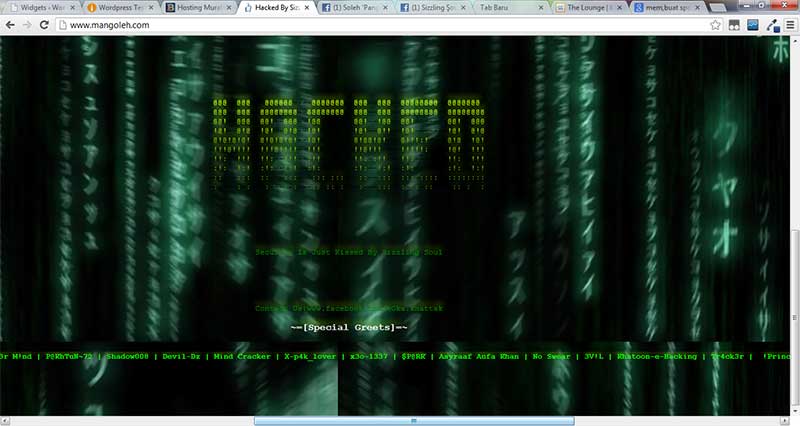 &#91;HELP&#93; Blog Ane jadi salah sasaran Hacker :(