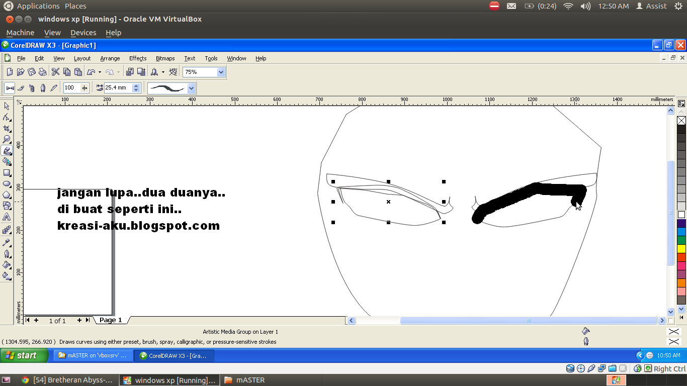 Ane Ajarin Ni,Membuat Uchiha Madara Dengan Corel Draw X3.&#91;TUTORIAL COMPLETE++&#93; :D