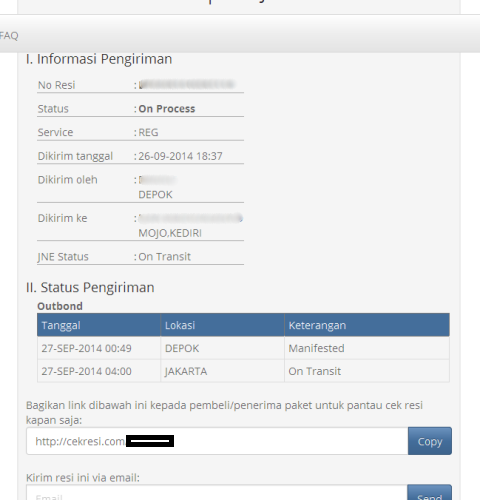 [Tips] : Cek Resi atau Bukti Pengiriman Barang Anda Cepat - No Lelet