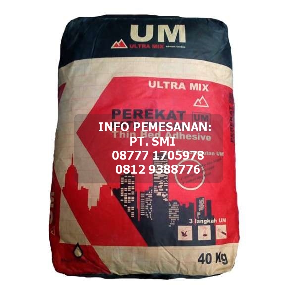 ULTRA MIX UM-100 Thinbed Perekat Bata Ringan Ekonomis (Semen Instant/ Mortar)