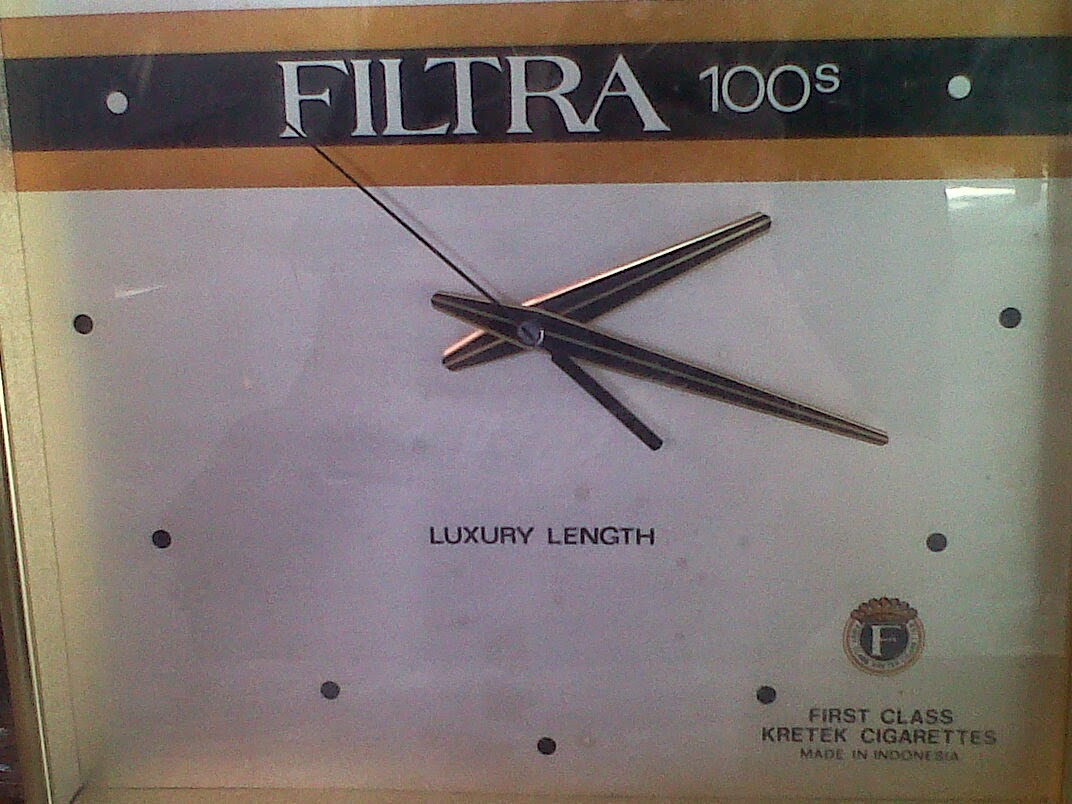 JAM dinding ROKOK FILTRA