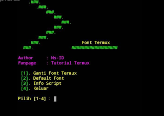 Cara Merubah Tema dan Font pada Aplikasi Termux | Tutorial Termux
