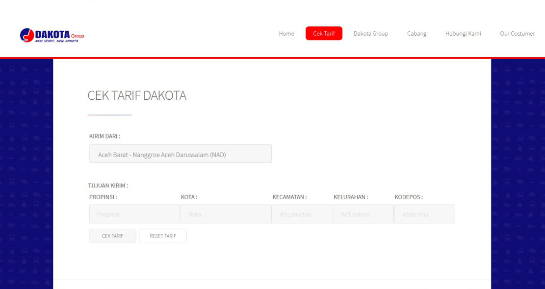 Cara Cek Tarif Ongkir Dan Lacak Pengiriman Menggunakan Dakota Cargo
