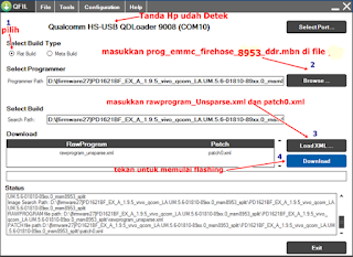 cara flashing oppo A3S via QFILL