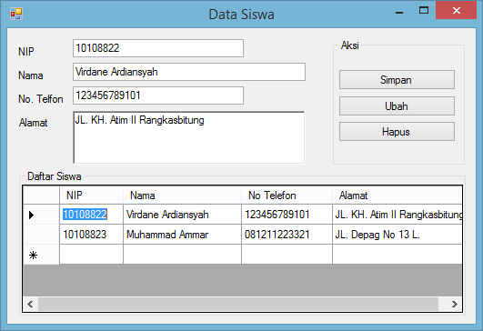 Belajar VB.Net Dan MySQL