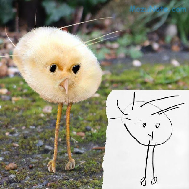 Imajenasi Gambar Anak-anak yang dikonversikan ke Alam Nyata