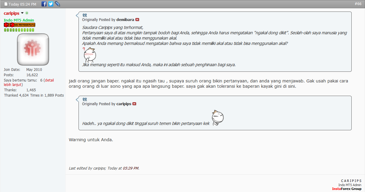 Karena BAPER, Saya Di-banned Dari Forum Indo.mt5