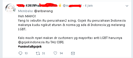 Muncul tagar #UninstallGojek Gara-Gara Gojek Dituduh Dukung LGBT, Kok Bisa?