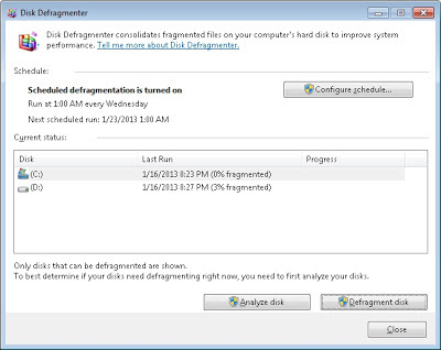 Cara mempercepat kinerja komputer windows 7