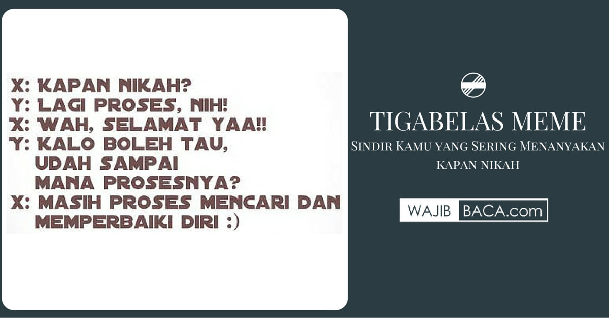 Kapan Nikah ?
