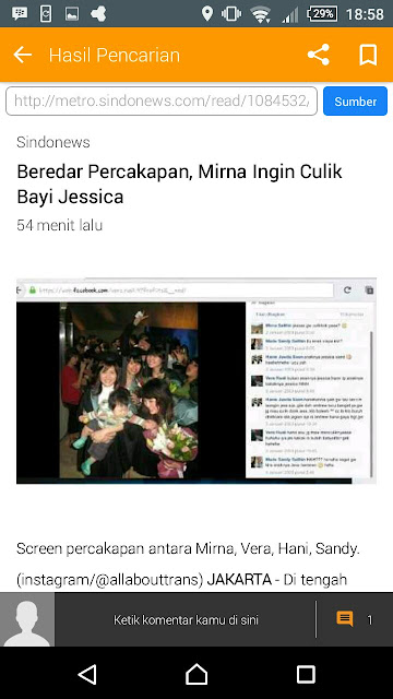 Update Perkembangan Kasus Jessica-Mirna di BaBe