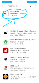 HQ SAHAM IDX : Aplikasi Gratisan Android yang sangat bagus untuk Analisa Saham