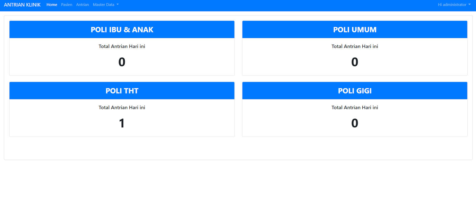 Source Code Program Antrian Klinik PHP , MySqli, Bootstrap dan Jquery dengan Suara