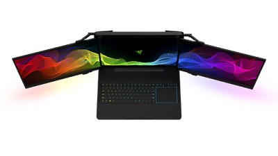 Laptop Gaming Dengan 3 Layar