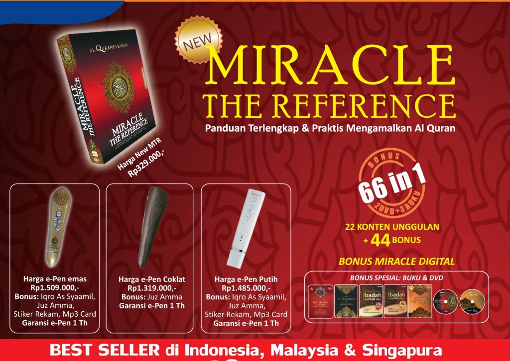 Qur-an Miracle 66 in 1 Dengan E-Pen