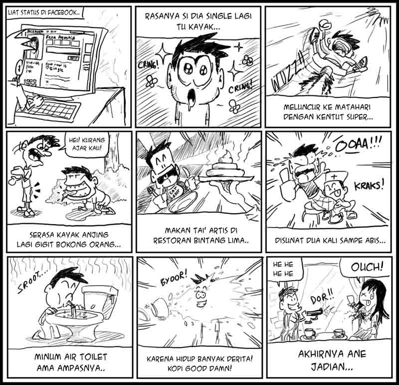 Kumpulan Komik Strip Plesetan Iklan-iklan TV (Mustahil Gak Ngakak!)