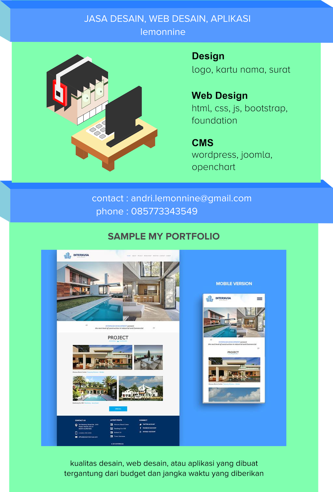 JASA DESAIN, WEB DESAIN, APLIKASI