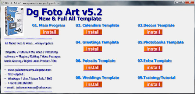 Mau bikin kolase foto? ini sopwernya DG Foto Art 5.2 Album Design 4.0 Album DS 5.22