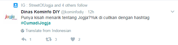Hashtag #Cumadijogja Trending di Twitter, Lihat Yuk Serunya Cuitan #Cumadijogja !