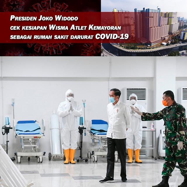 Pemerintah mengengecek kesiapan rumah sakit darurat untuk pasien covid-19