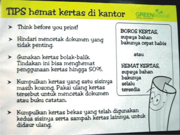 &#91;THINK SMART&#93; Bangun Indonesia dengan Boros Kertas ?