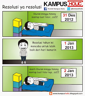 Tahun Baru &#91; Resolusi Mahasiswa Kampus Holic &#93;