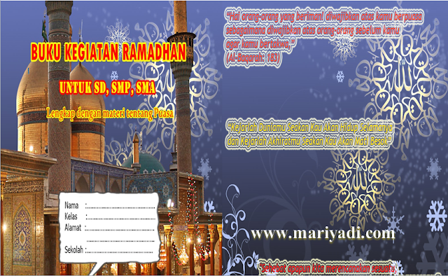 Download Buku Kegiatan Ramadhan 2020 SD SMP SMA