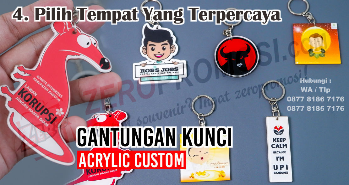 Tips Membuat Gantungan Kunci Akrilik Keren Untuk Souvenir !