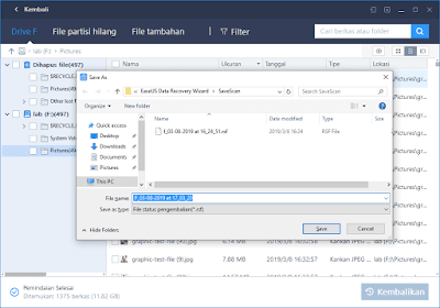 Trik Mengembalikan Data / File yang Terhapus dengan Easeus Data Recovery Wizard