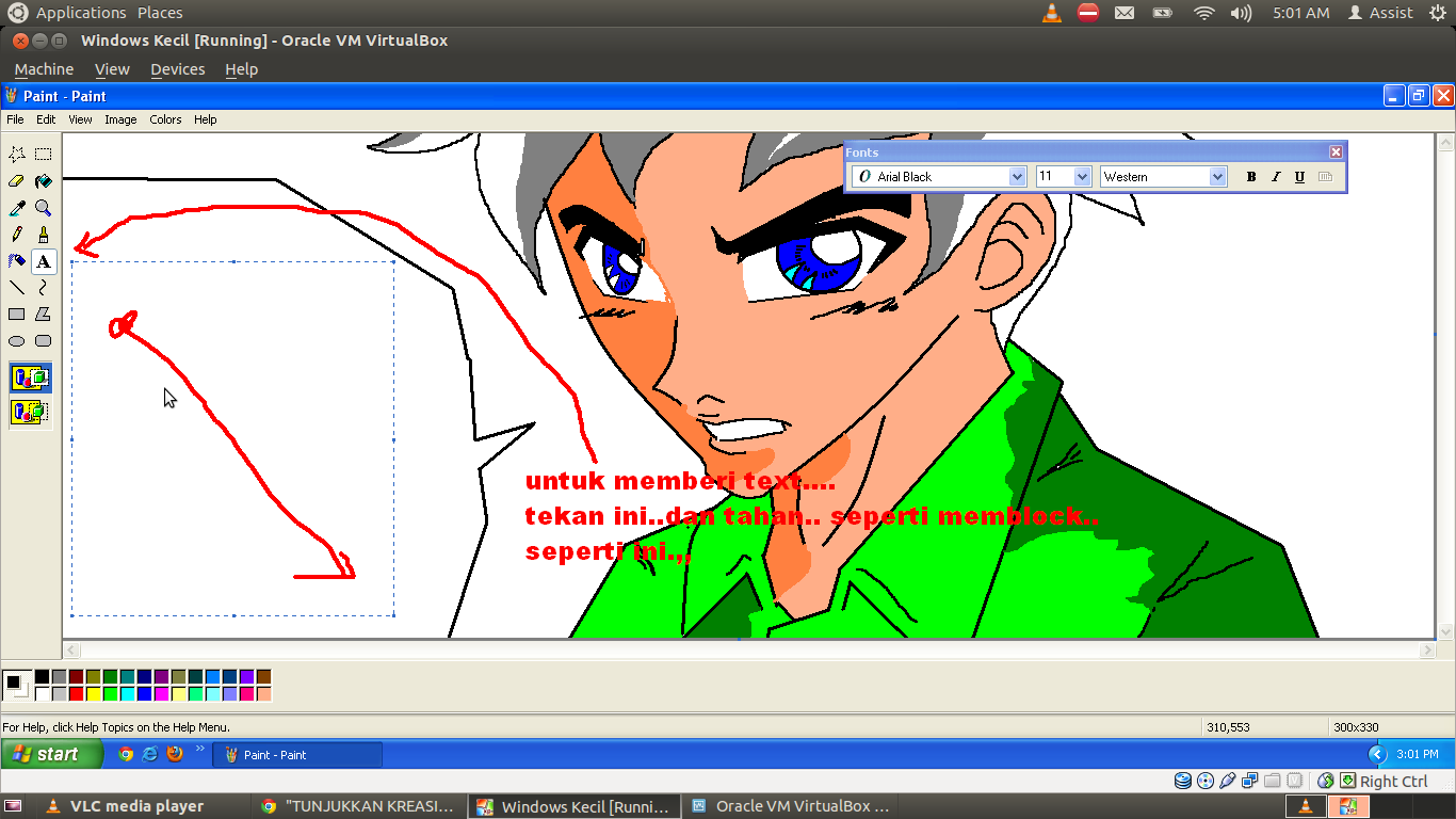 Ane Ajarin nih &quot;Membuat Karacter Sendiri &amp; Kata Mutiara&quot; by ms.Paint 