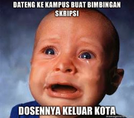 SKRIPSI GAK KELAR-KELAR? INI PENYEBABNYA.