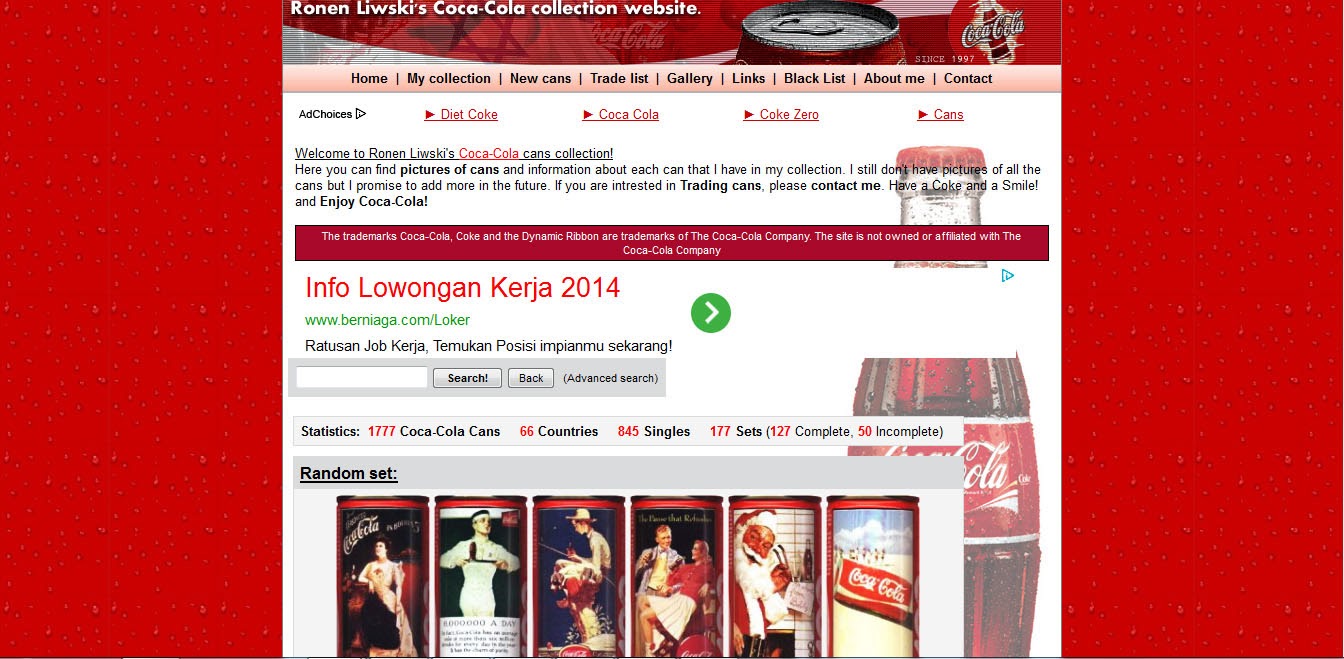 Melihat Ribuan Koleksi Kaleng Coca Cola Dari Seluruh Dunia