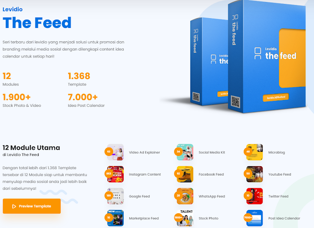 Paket Levidio The Feed, Youtuber dan Motion Pro